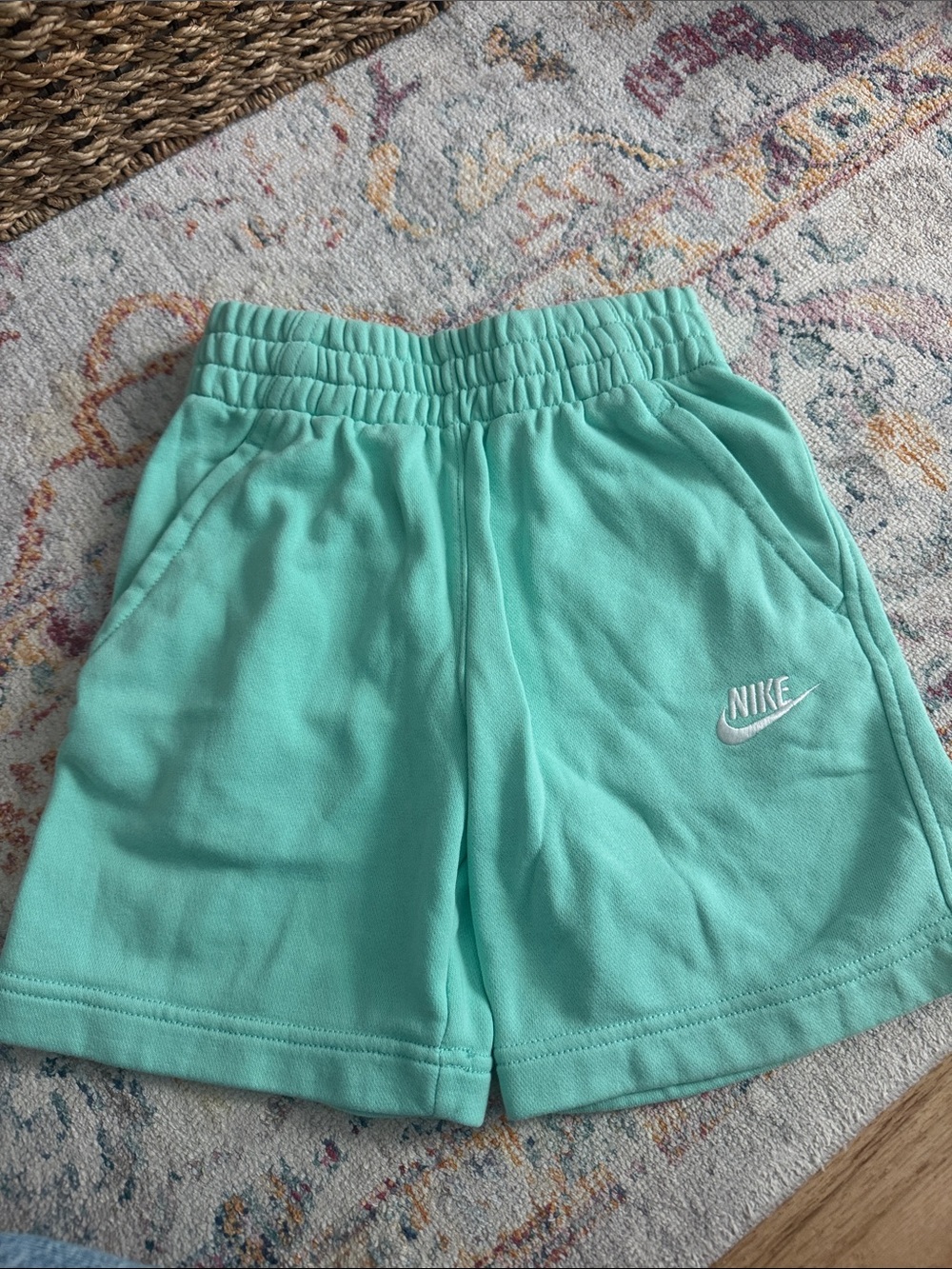 Mint Nike sweatshorts